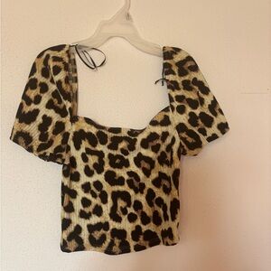 Leopard Print Women's Top